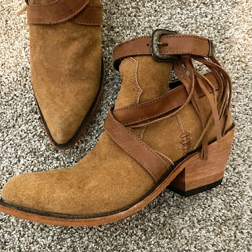 Liberty Black Rough Out Suede Booties